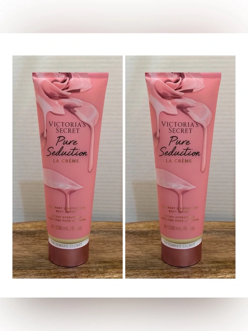 Victoria's Secret PURE SEDUCTION LA CRÉME Fragrance Lotion ~ 8 fl.oz. (Lot of 2)